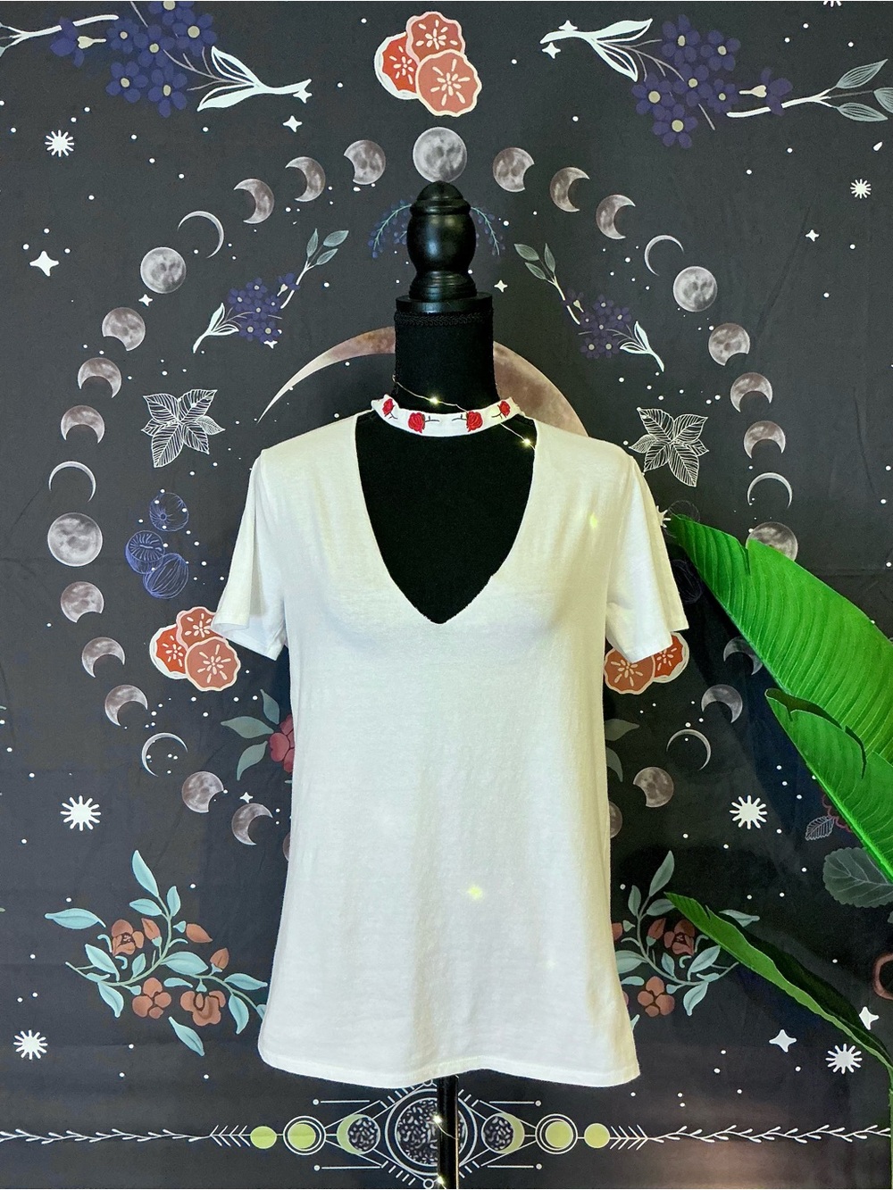 Rose Accent Tee 🌹